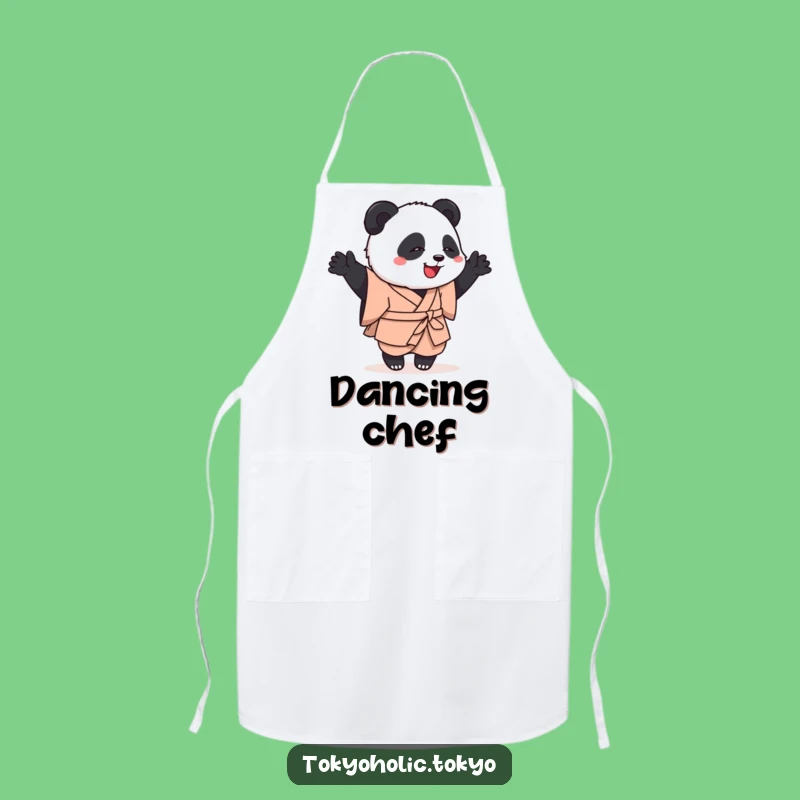 Funny Panda Dance Apron: Kitchen Kimono Panda Wear, Practical Funny Gift for Cooks