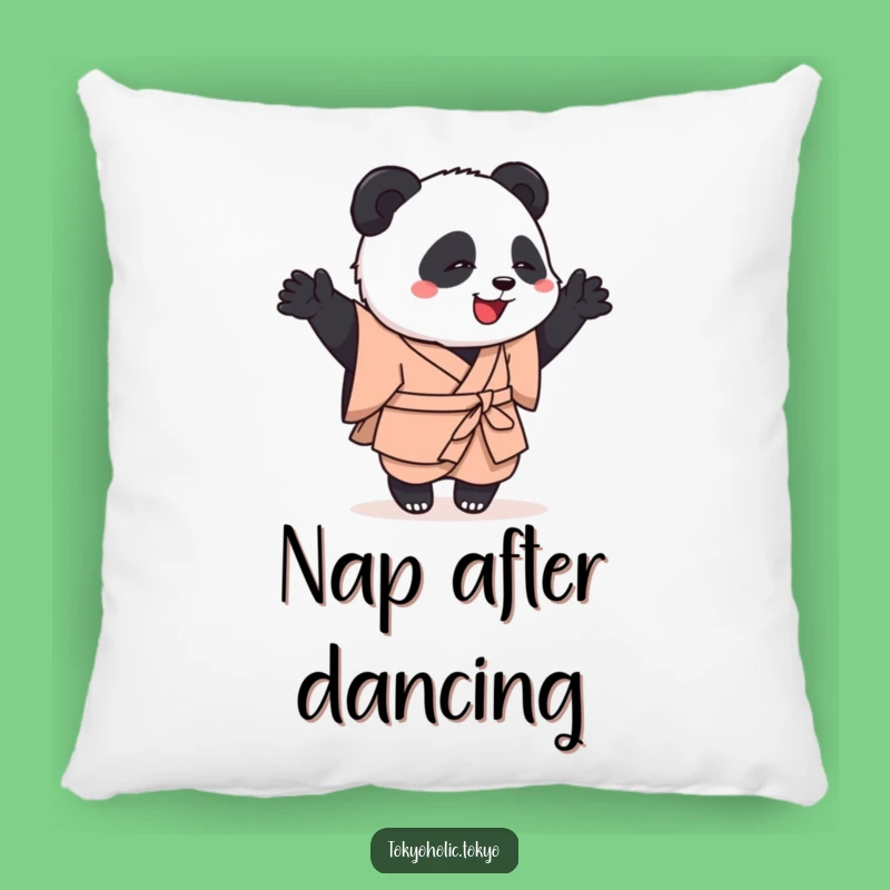 Funny Panda Dance Pillow: Soft Kimono Panda Cushion, Cozy Funny Gift Accent