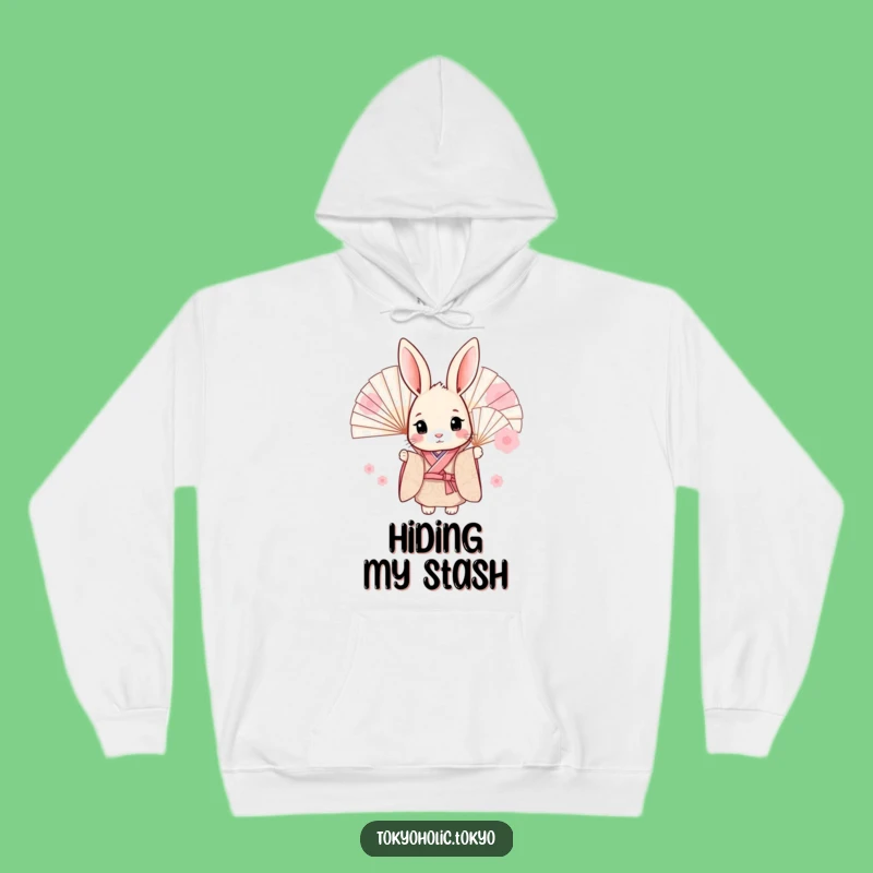 Funny Sweet Bunny Kimono Hoodie: Cozy Peeking Rabbit Sweatshirt, Ultimate Funny Gift Choice